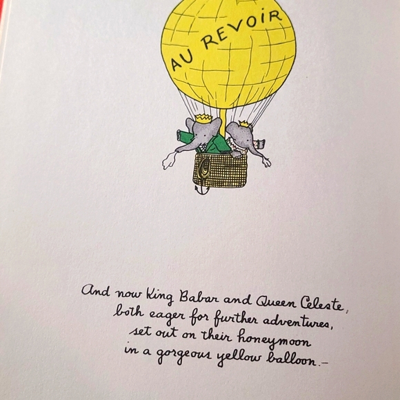 Vintage 1960s The Story of Babar Hardcover Storybook Book - Jean de Brunhoff - Picture 8 of 8